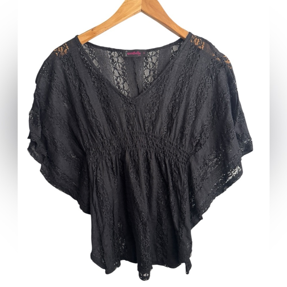 Annabelle Black Lace Chemise Size Small